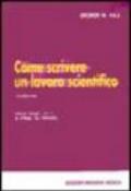 Come scrivere un lavoro scientifico