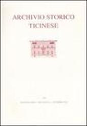 Archivio storico ticinese. 140.Seconda serie. Dicembre 2006