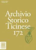 Archivio storico ticinese. Vol. 172