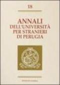Annali dell'Università per stranieri di Perugia. Semestre Gennaio-Giugno 1993: 18
