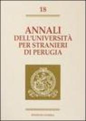 Annali dell'Università per stranieri di Perugia. Semestre Gennaio-Giugno 1993: 18