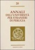 Annali dell'Università per stranieri di Perugia. Semestre gennaio-giugno 1994: 20