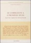 Le correzioni a «I Promessi sposi». Alcune varianti sintattiche