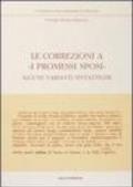 Le correzioni a «I Promessi sposi». Alcune varianti sintattiche