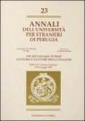 Annali dell'Università per stranieri di Perugia. Cultura e culture degli italiani. Atti del Convegno di studi. Perugia 18-19 Maggio 1995: 23