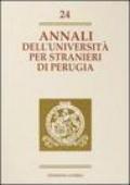 Annali dell'Università per stranieri di Perugia. Anno V: 24