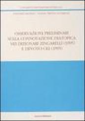 Osservazioni preliminari sulla connotazione diatopica nei dizionari Zingarelli (1995) e Devoto-Oli (1995)