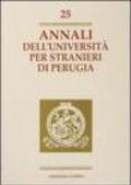 Annali dell'Università per stranieri di Perugia. Anno VI: 25