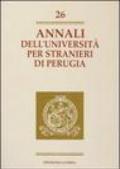 Annali dell'Università per stranieri di Perugia. Anno VII: 26