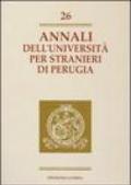 Annali dell'Università per stranieri di Perugia. Anno VII: 26