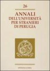 Annali dell'Università per stranieri di Perugia. Anno VII: 26