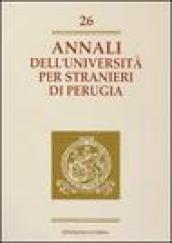 Annali dell'Università per stranieri di Perugia. Anno VII: 26