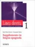 Linea diretta 1. Corso di italiano per principianti. Supplemento in lingua spagnola