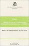 Celi 3. Certificato di conoscenza della lingua italiana. Livello 3. Audiocassetta