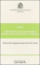 Celi 3. Certificato di conoscenza della lingua italiana. Livello 3. Audiocassetta