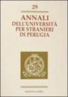 Annali dell'Università per stranieri di Perugia. Anno X: 29