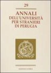 Annali dell'Università per stranieri di Perugia. Anno X: 29