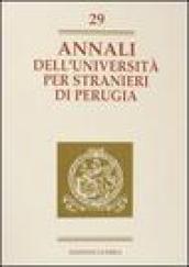 Annali dell'Università per stranieri di Perugia. Anno X: 29