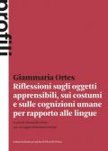 Riflessioni sugli oggetti apprensibili, sui costumi e sulle cognizioni umane per rapporto alle lingue (Prima edizione 1775)