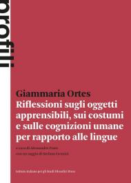 Riflessioni sugli oggetti apprensibili, sui costumi e sulle cognizioni umane per rapporto alle lingue (Prima edizione 1775)