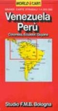 Venezuela. Perù. Colombia. Ecuador 1:4.000.000