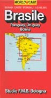 Brasile, Paraguay, Uruguay, Bolivia 1:4.000.000