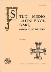 Studi mediolatini e volgari (2014). Vol. 60