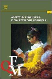 Aspetti di linguistica e dialettologia neogreca