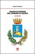 Archivio storico del comune di Lentini. Inventario
