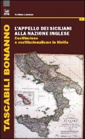 L'appello dei siciliani alla nazione inglese. Costituzione e costituzionalismo in Sicilia