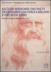 Alcune memorie dei fatti di Leonardo Da Vinci a Milano e dei suoi libri
