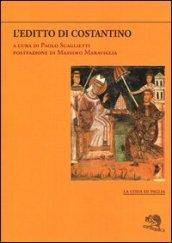 L'editto di Costantino. Testo greco e latino a fronte