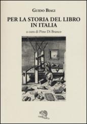 Per la storia del libro in Italia