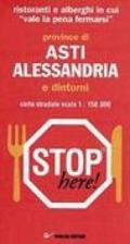 Provincia di Asti e Alessandria e dintorni 1:150.000