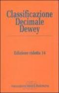 Classificazione Decimale Dewey ridotta-Indice relativo
