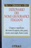 Dizionario dei nomi geografici italiani