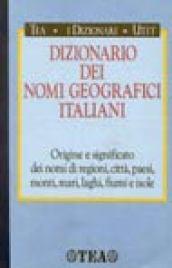 Dizionario dei nomi geografici italiani