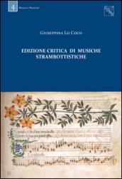 Edizione critica di musiche strambottistiche