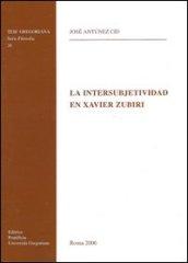 La intersubjectividad en Xavier Zubiri