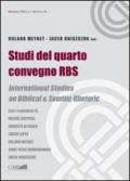 Studi del quarto convegno RBS. International Studies on biblical and semitic rhetoric
