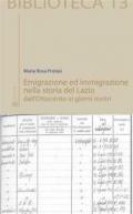 Emigrazione ed immigrazione nella storia del Lazio dall’Ottocento ai giorni nostri (Biblioteca)