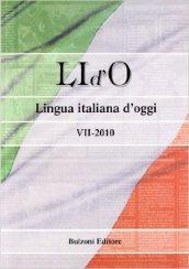 LI d'O. Lingua italiana d'oggi (2010). 7.