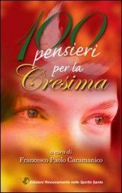 100 pensieri per la cresima