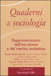 Quaderni di sociologia vol.64