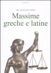 Massime greche e latine