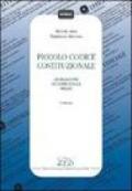 Piccolo codice costituzionale. Legislazione, giurisprudenza, prassi