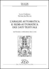 L'analisi automatica e semi-automatica dei dati testuali. Software e istruzioni per l'uso