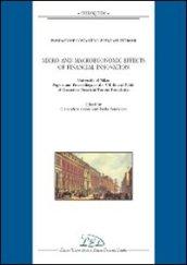 Micro and macroeconomic effects of financial innovation. University of Milan. Papers and proceedings of the VIII round table of Costantino Bresciani Turroni...