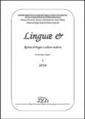 Lingue &. Rivista di lingue e culture moderne (2016). Ediz. italiana, inglese e spagnola. 1.