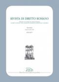 Rivista di diritto romano (2016-2017). Vol. 16-17